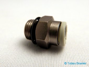 G1/8" - 6mm gerade Steckverschraubung | straight hose push-in fitting